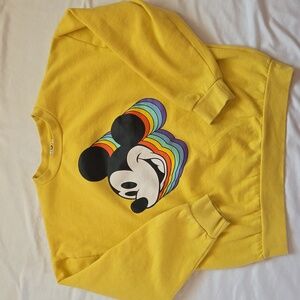 Vintage Disney Mickey & Co. Rainbow Pullover graphic Mickey Mouse Size Large